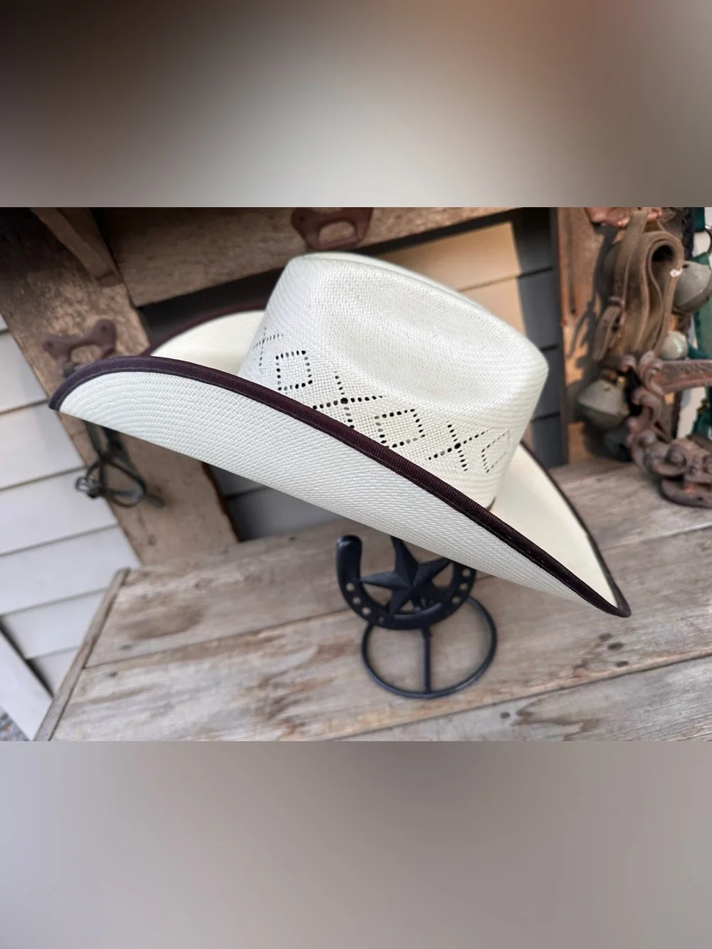 7 1/4 Twister 5x Western Straw Cowboy Hat